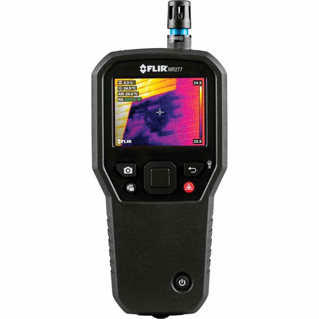 MR277 Building Inspection System with Moisture Hygrometer & MSX® IR Camera, 10% - 90% RH, -22°- 122° F ( -30° - 50° C )