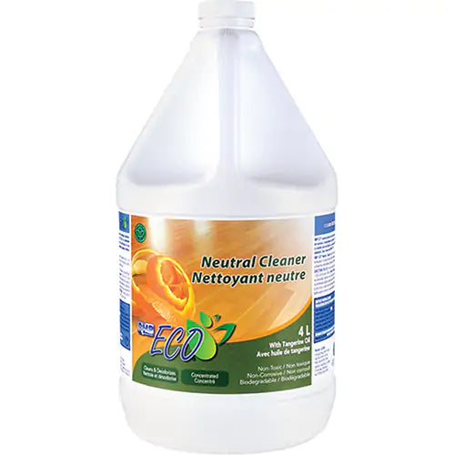 Tangerine Oil Neutral Cleaners, 4 L, Jug
