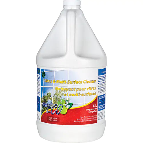 Glass & Multi-Surface Cleaners, 4 L, Jug