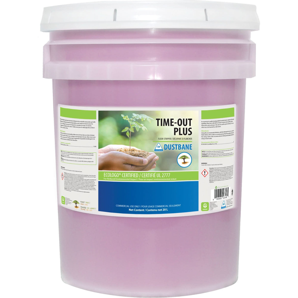 Time-Out Plus Floor Strippers, 20 L, Pail