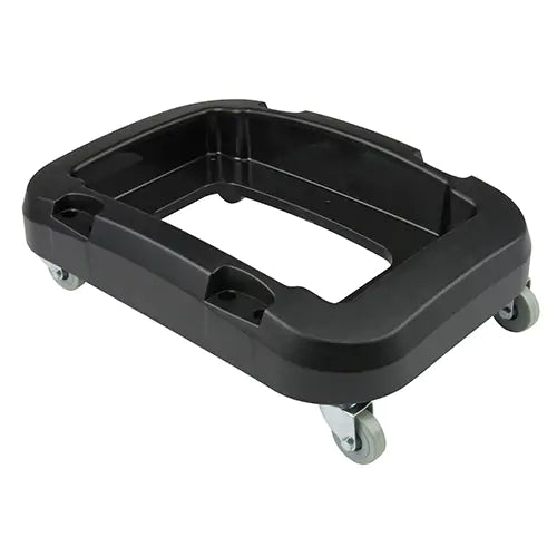 Recycling & Waste Receptacle Dolly, Polypropylene, Black, Fits: 17-1/4" x 12-1/2"