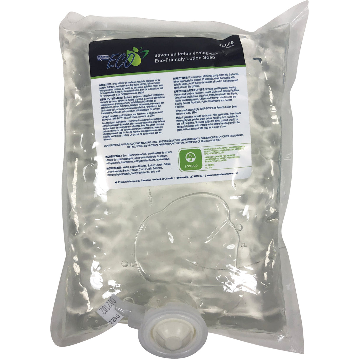 Eco-Friendly Moisturizing Hand Soap, Liquid, 1 L, Unscented