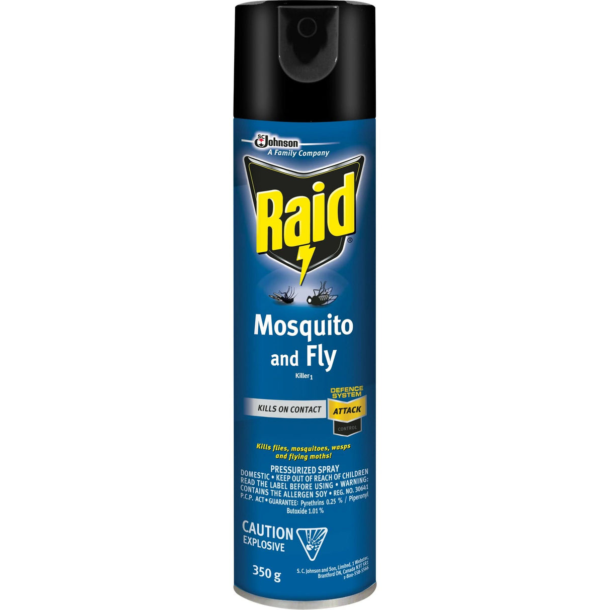Raid® Mosquito & Fly Killer, 350 g, Solvent Base