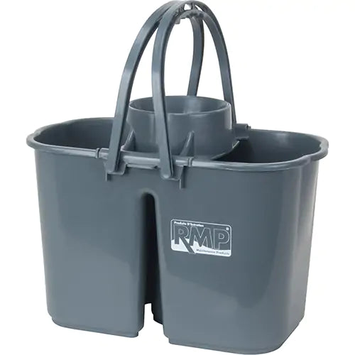 Mop & Pail & Wringer, Strainer, 3.75 US Gal.(15 Quart), Grey