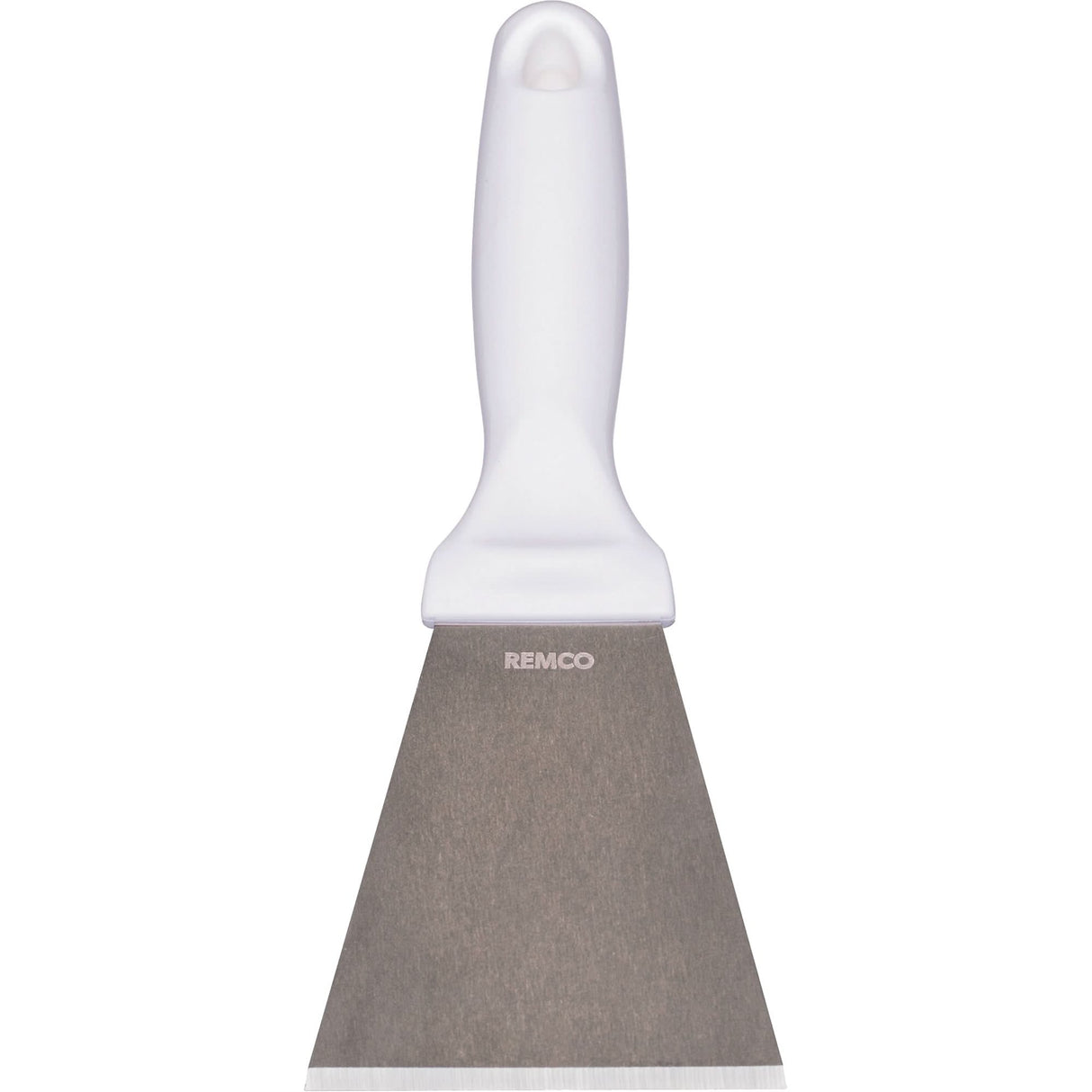 Large Stainless Steel Scraper, White, 3" W x 9" L