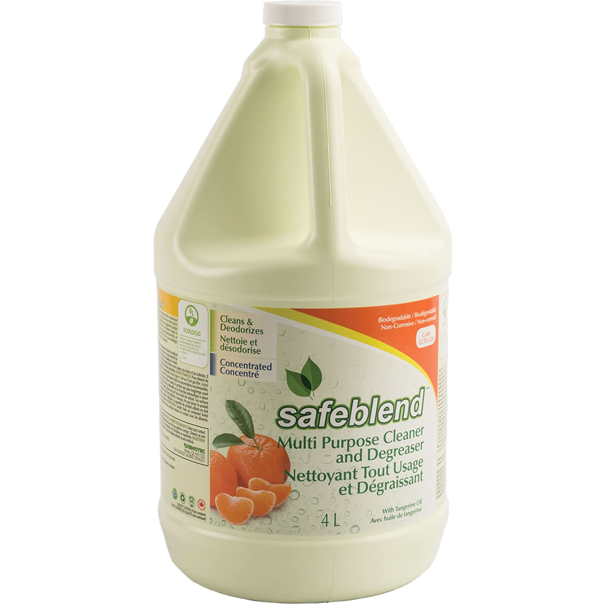 Tangerine Oil Multi-Purpose Cleaner, 4 L, Jug