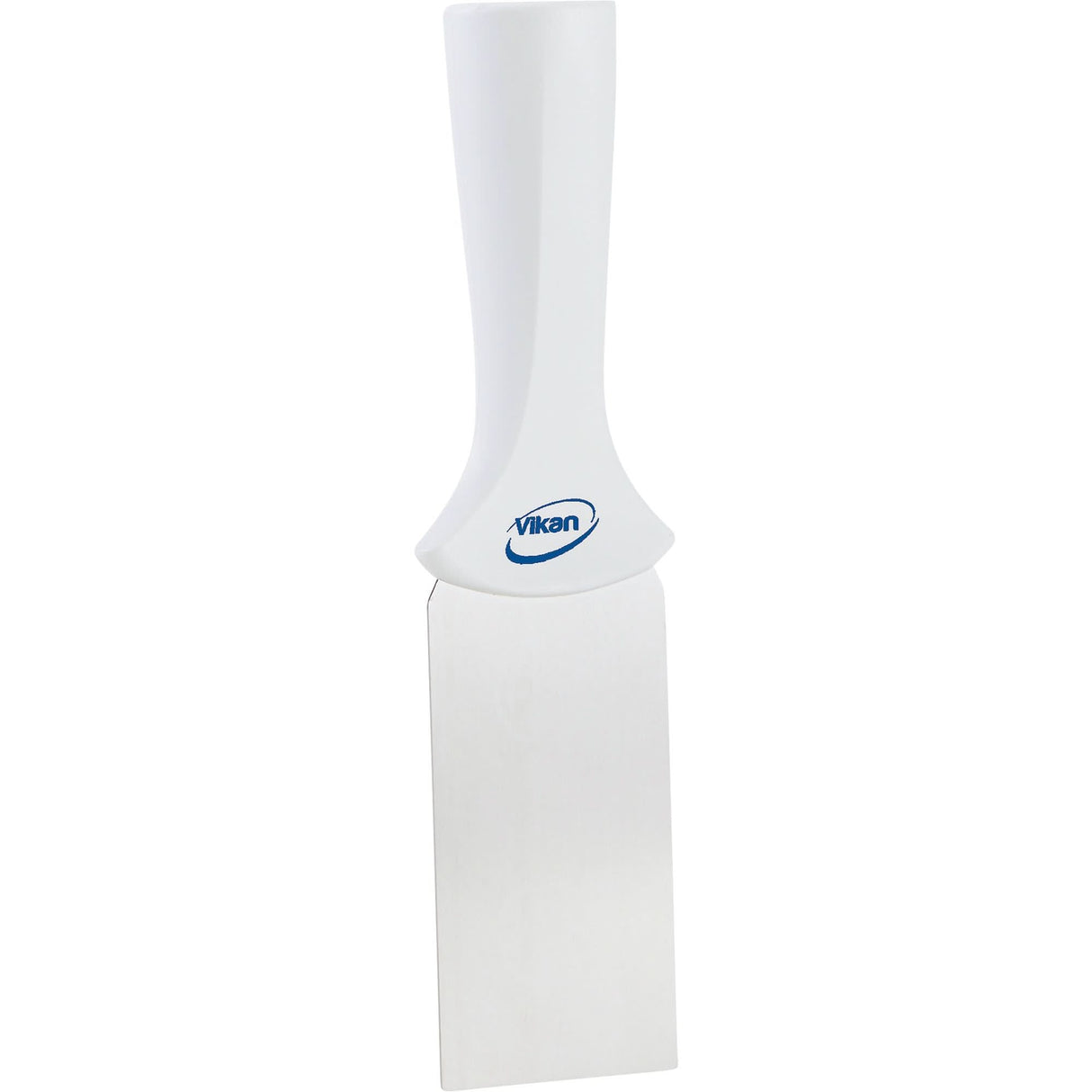 Handle-Mounted Stainless Steel Scraper, White, 2" W x 8" L