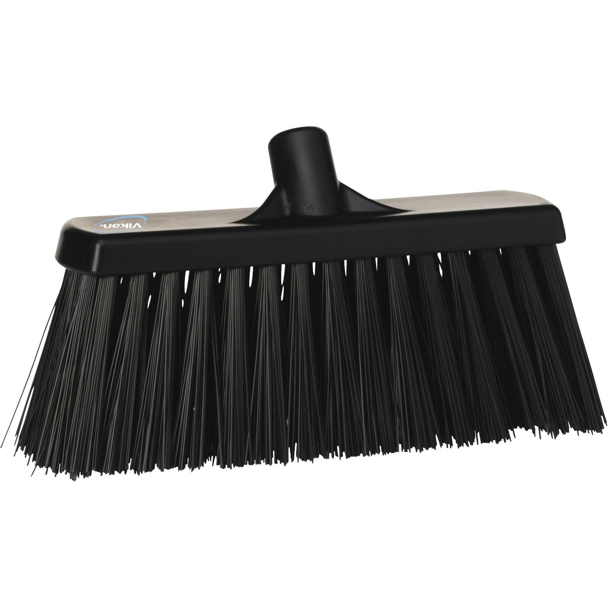Heavy-Duty Push Broom, Stiff Bristles, 13", Polyester, Black