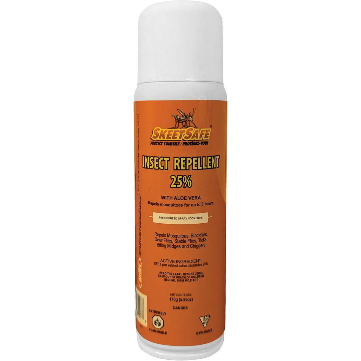 Insect Repellent, 25% DEET, Aerosol, 170 g