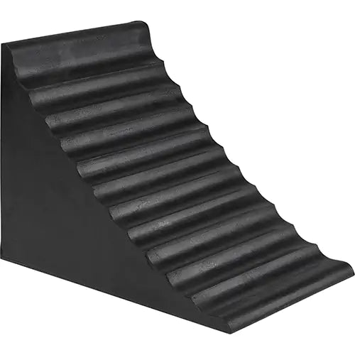 Wheel Chock, 9-7/8" x 7-1/8" x 7-1/2", Black