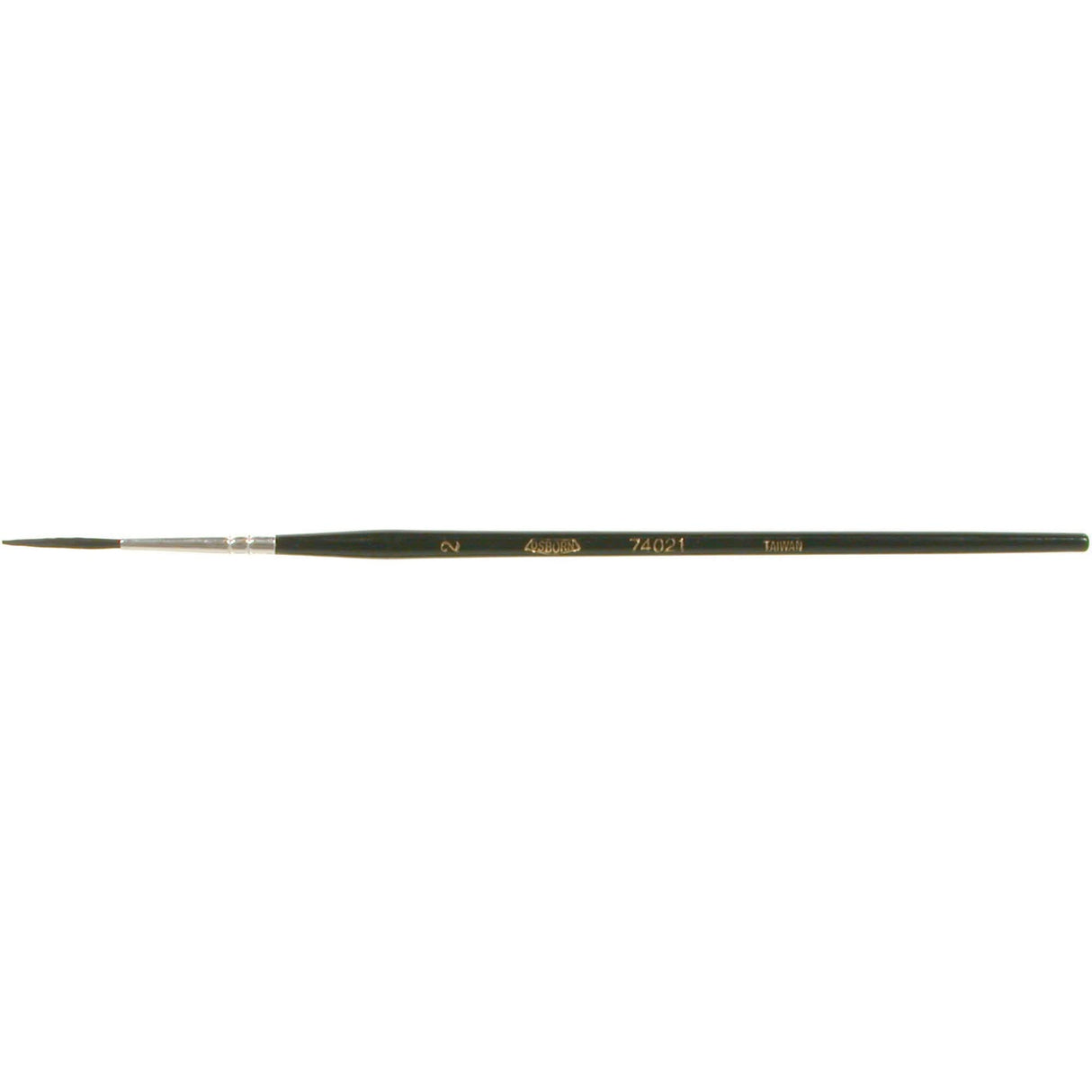 Round Lettering Marking Paint Brush, 5/64" Brush Width, Camel Hair, Wood Handle