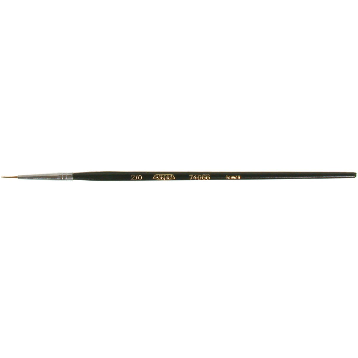 Artist Paint Brush, 3/64" Brush Width, Red Sable, Wood Handle