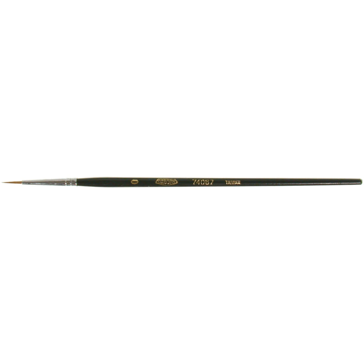 Artist Paint Brush, 1/16" Brush Width, Red Sable, Wood Handle