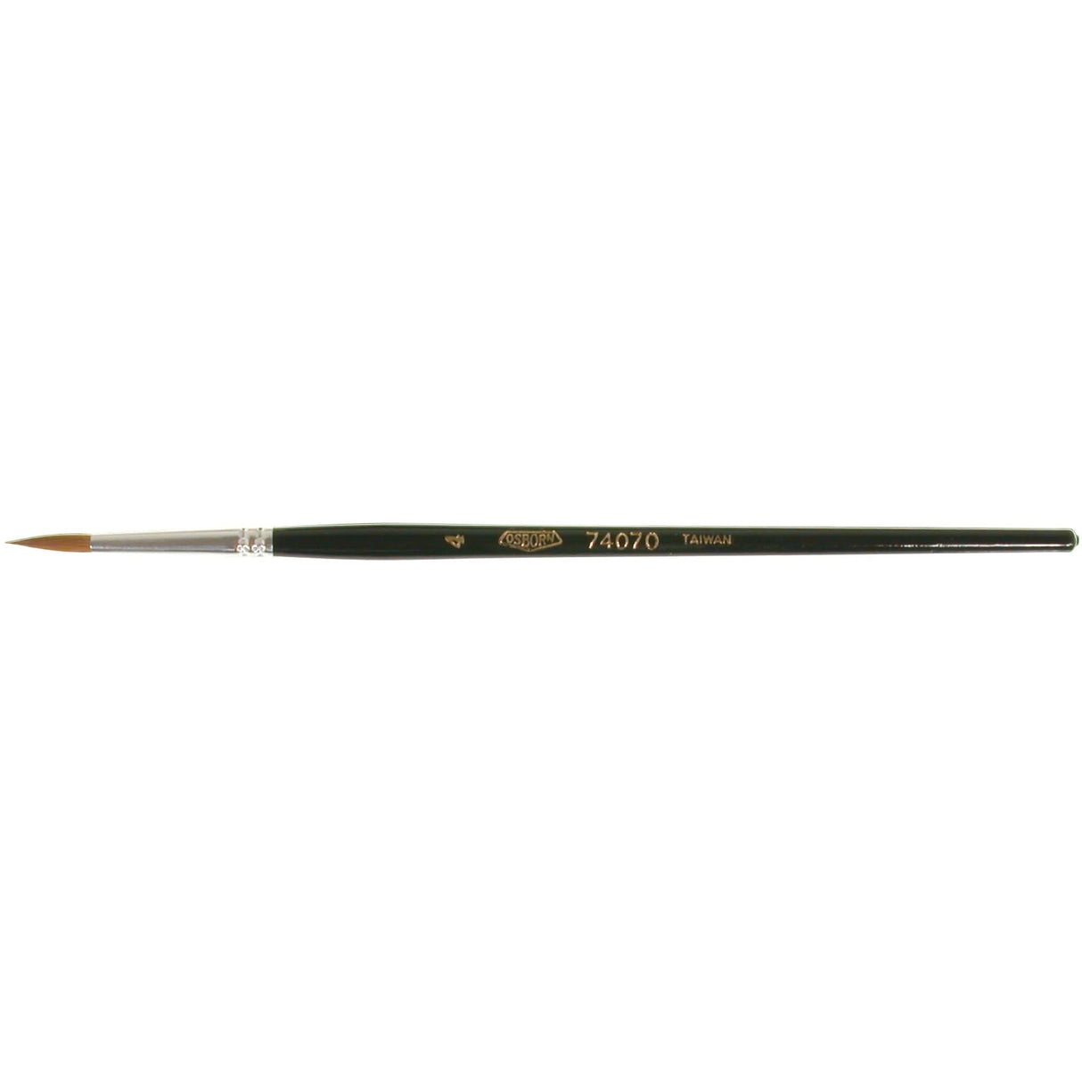 Artist Paint Brush, 1/8" Brush Width, Red Sable, Wood Handle