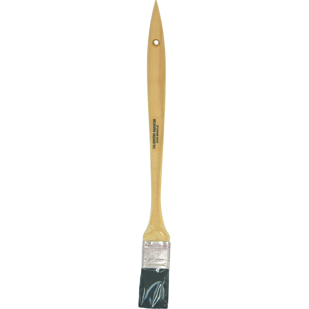 Radiator Paint Brush, Bristle, Wood Handle, 1-1/2" Width