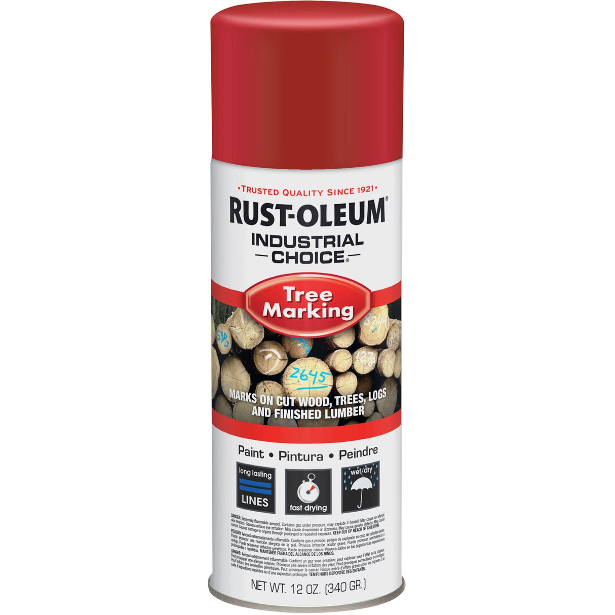 Industrial Choice T1600 Tree Marking Paint, 12 oz., Aerosol Can