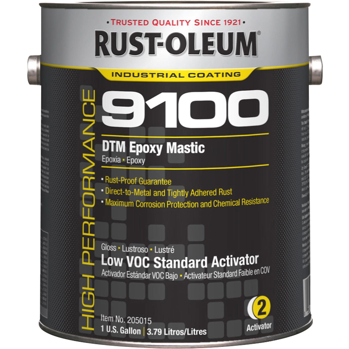 9100 System DTM Epoxy Mastic Standard 250 VOC Activator, Gallon