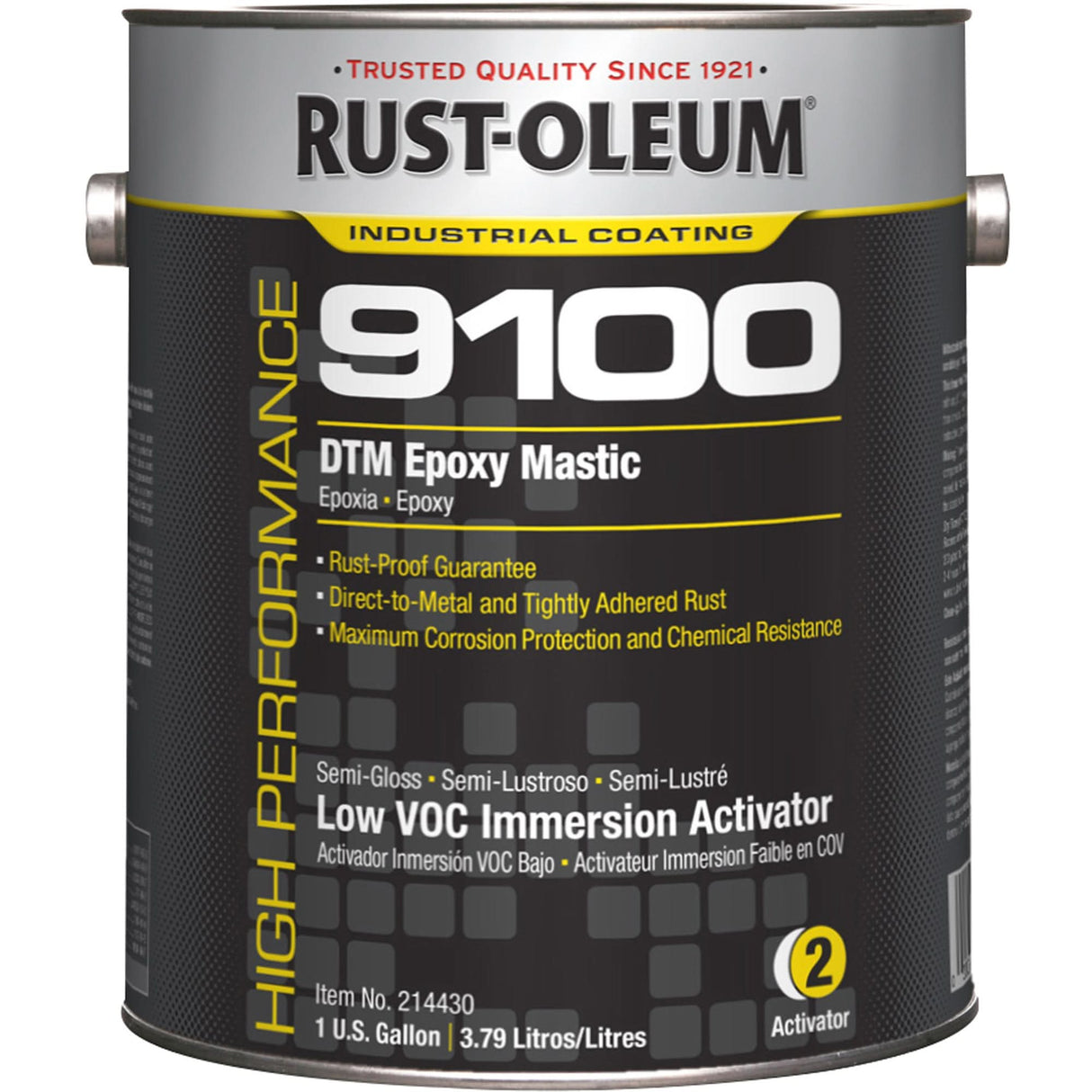 9100 System DTM Epoxy Mastic Immersion 250 VOC Activator, Gallon
