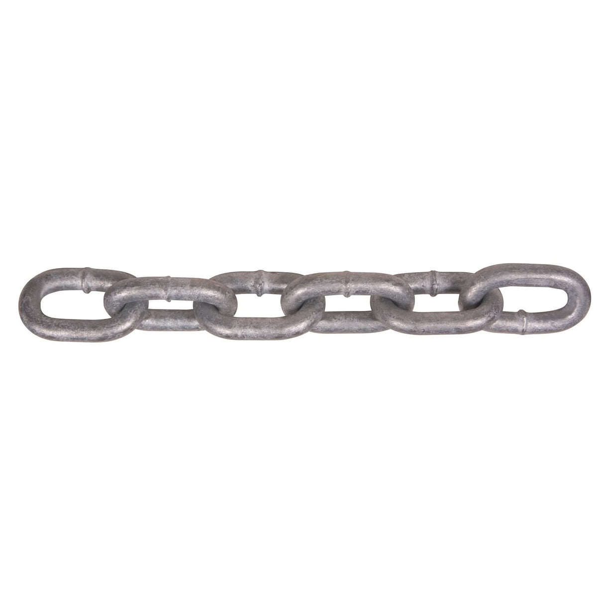 Hot-Dipped Galvanized Chains, Carbon Steel, 1/2" x 200' (60.96 m) L, Grade 40, 9200 lbs. (4.6 tons) Load Capacity