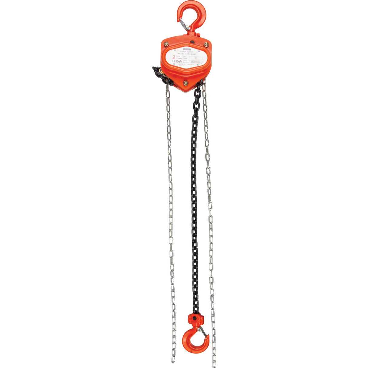 Chain Hoist, 20' Lift, 10000 lbs. (5 tons) Capacity, Alloy Steel Chain