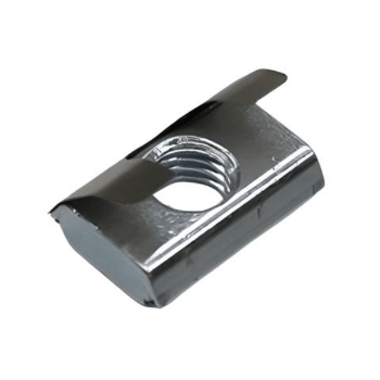 Drop-In T-Nut w/ Leaf Spring | 45 Series T-Slot Aluminum
