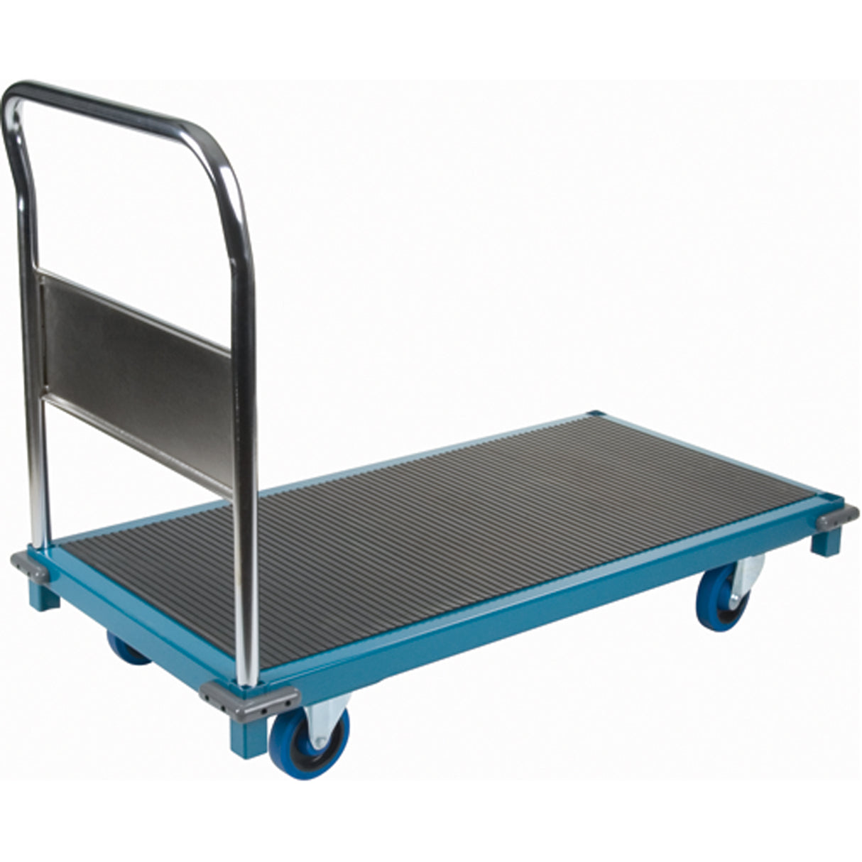 Deluxe Commercial Platform Truck, 48" L x 24" W, 1000 lbs. Capacity, Rubber Casters