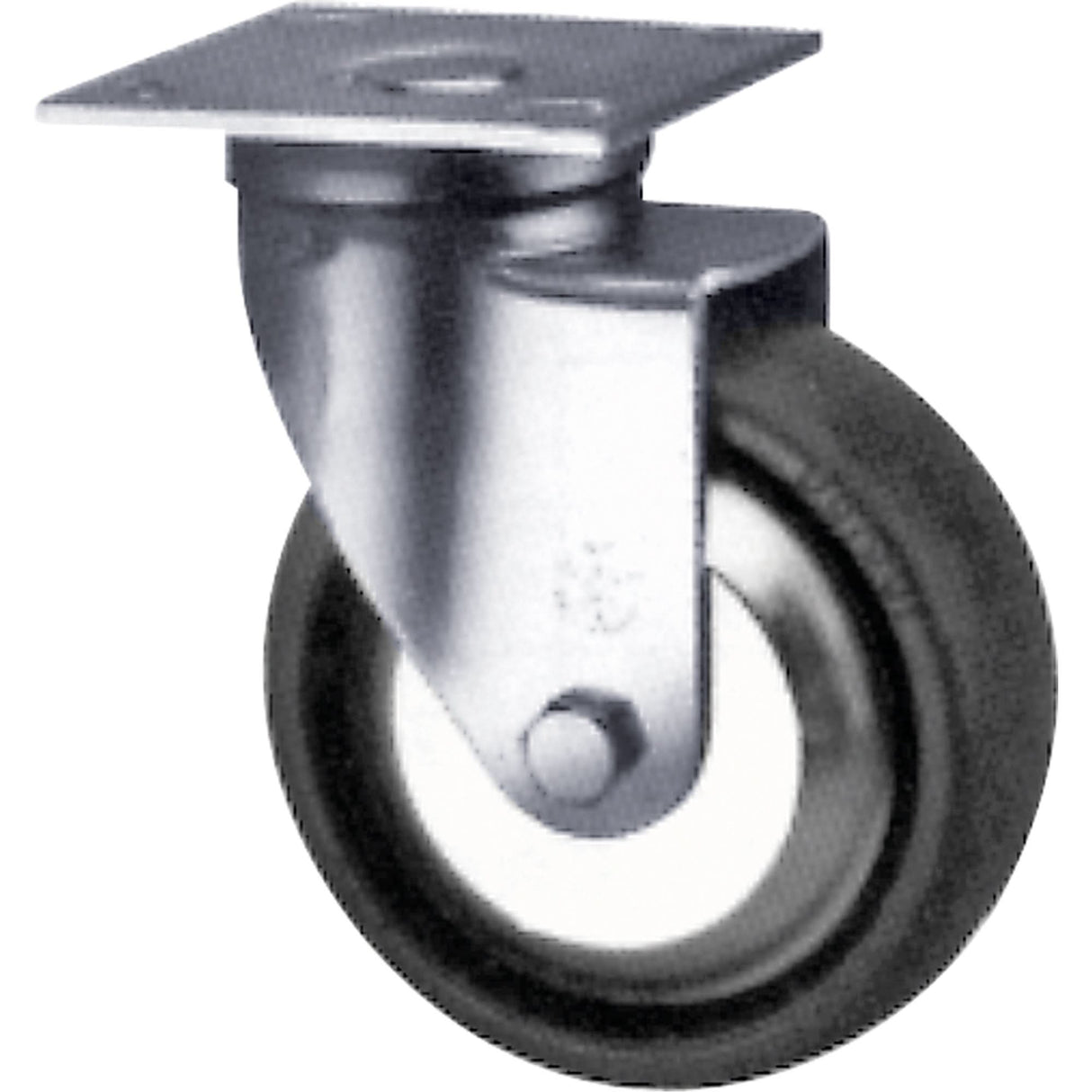 Heavy-Duty Caster, Swivel, 5" (127 mm), Neoprene, 550 lbs. (249.5 kg.)