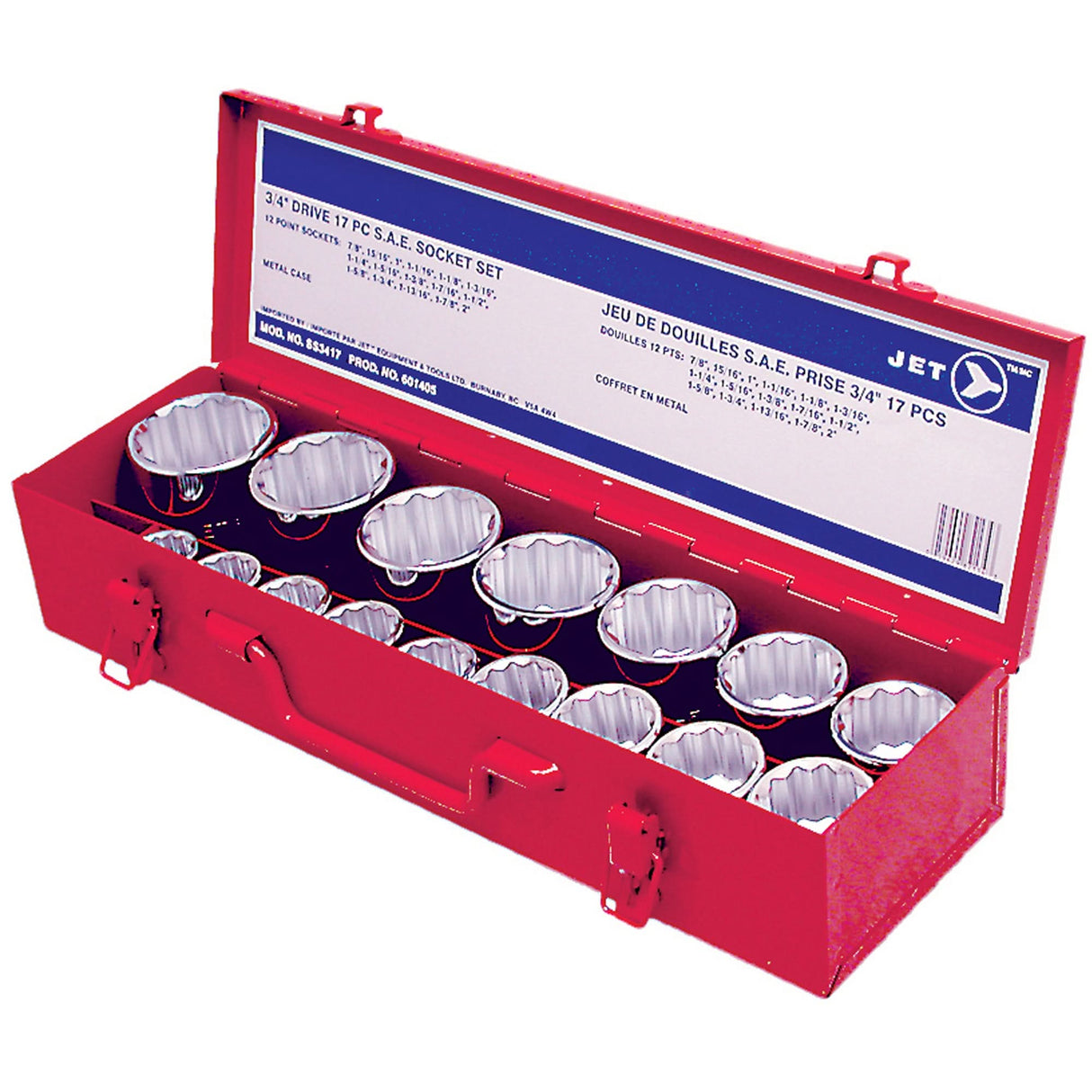SS3417 12-Point Drive Socket Set, 3/4" Drive Size