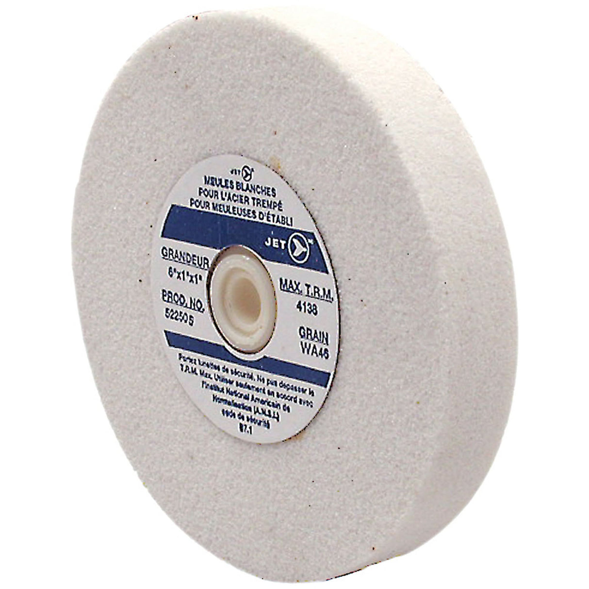 Bench Grinding Wheel, 6" x 3/4", 1" Arbor, Aluminum Oxide