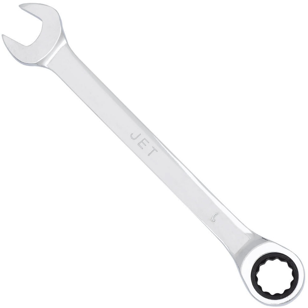 Non-Reversible Long Pattern Ratcheting Combination Wrench, 7/16", Polished Finish