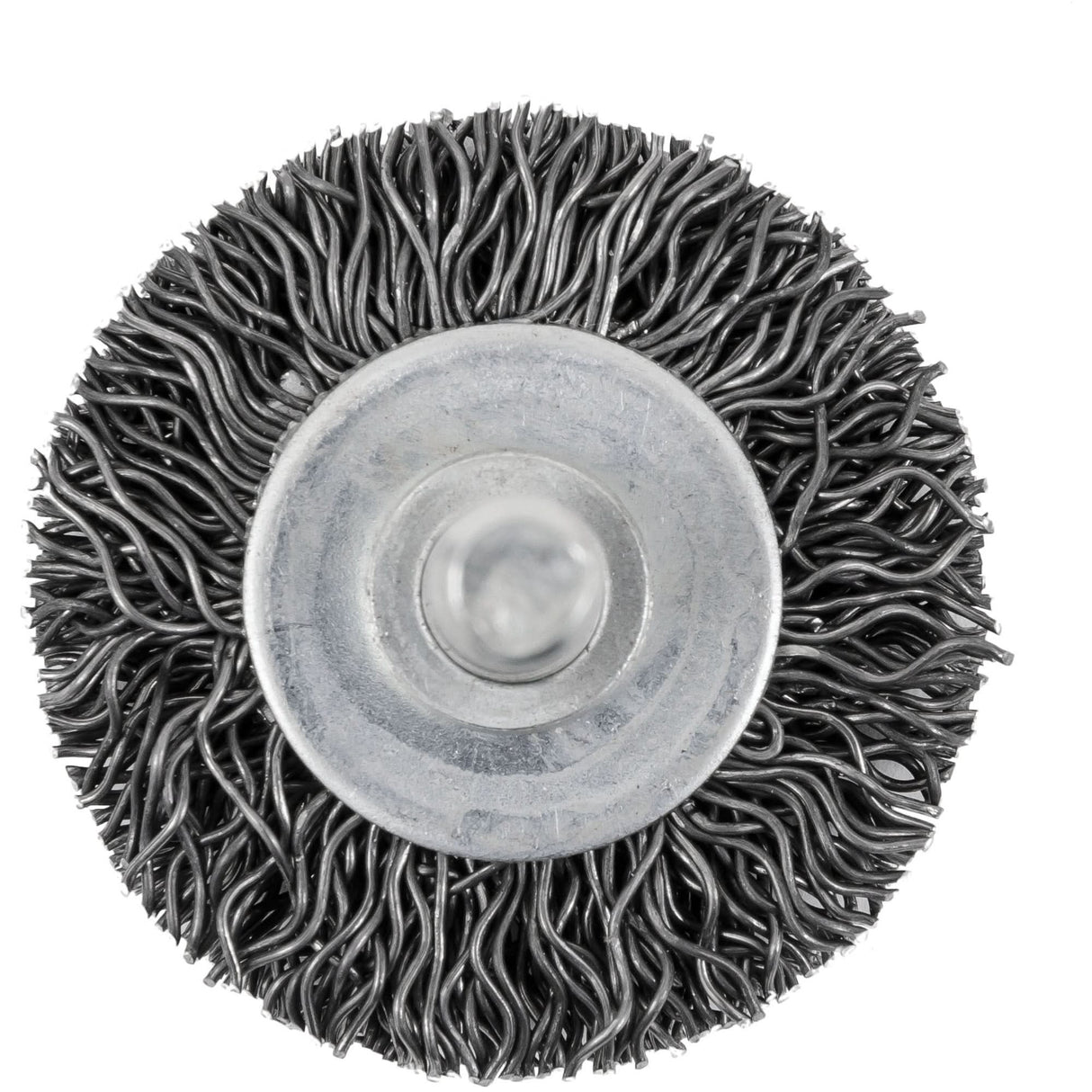 126 Shaft Mounted Crimped Radial Brush, 1-1/2", 0.02" Fill, 1/4" Shank