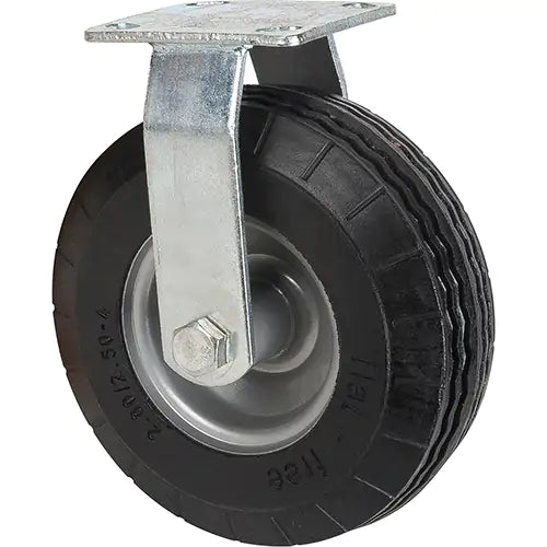 Flat-Free Casters, Rigid, 8" (203.2 mm), Flat-Free, 275 lbs. (125 kg.)