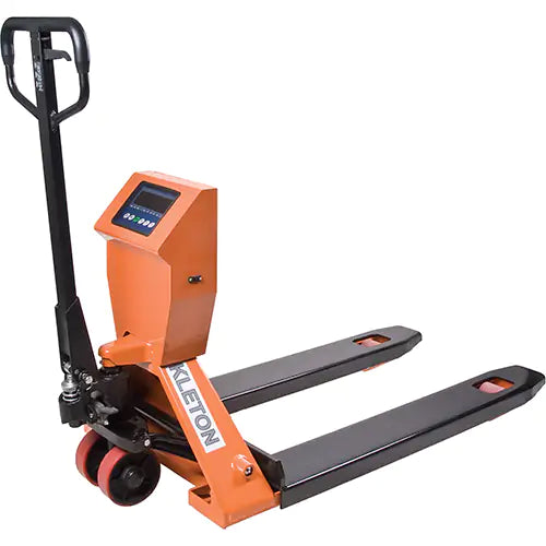 Digital Scale Pallet Trucks, 44.5" L x 27" W, 4400 lbs. Cap.