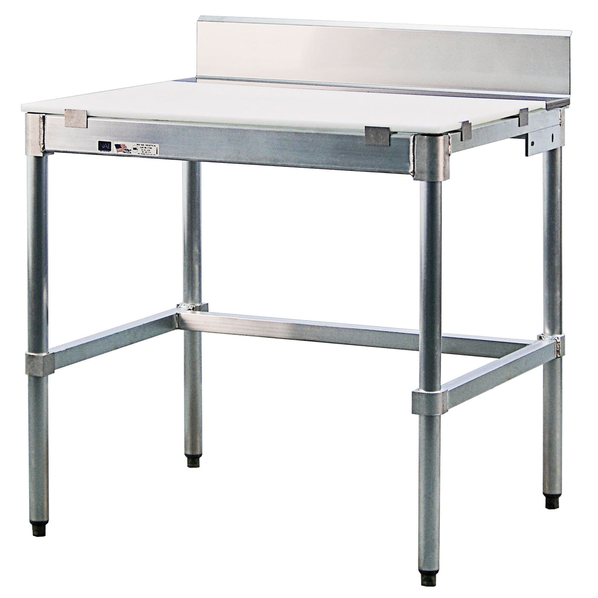 Poly-Top Workbench, 72" W x 30" D x 35-1/2" H, 1600 lbs. Capacity