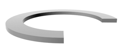 MS27595 Solid Backup Ring 7.750" x 8.000" x 0.050" - Teflon