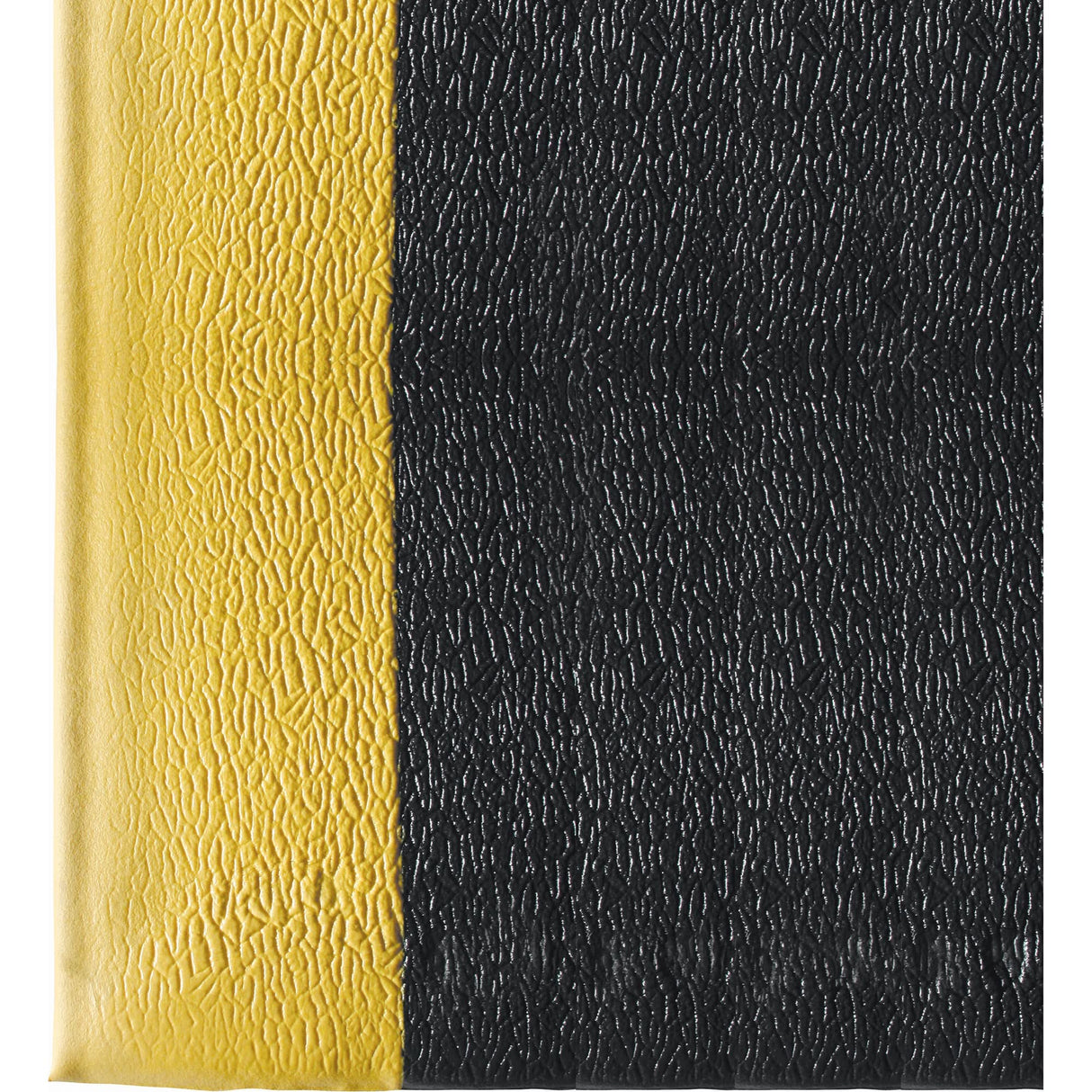 Ultra-Tred ArmorCote Mats No. 440, Textured, 2' x 3' x 3/8", Black/Yellow, Polyurethane/PVC Sponge