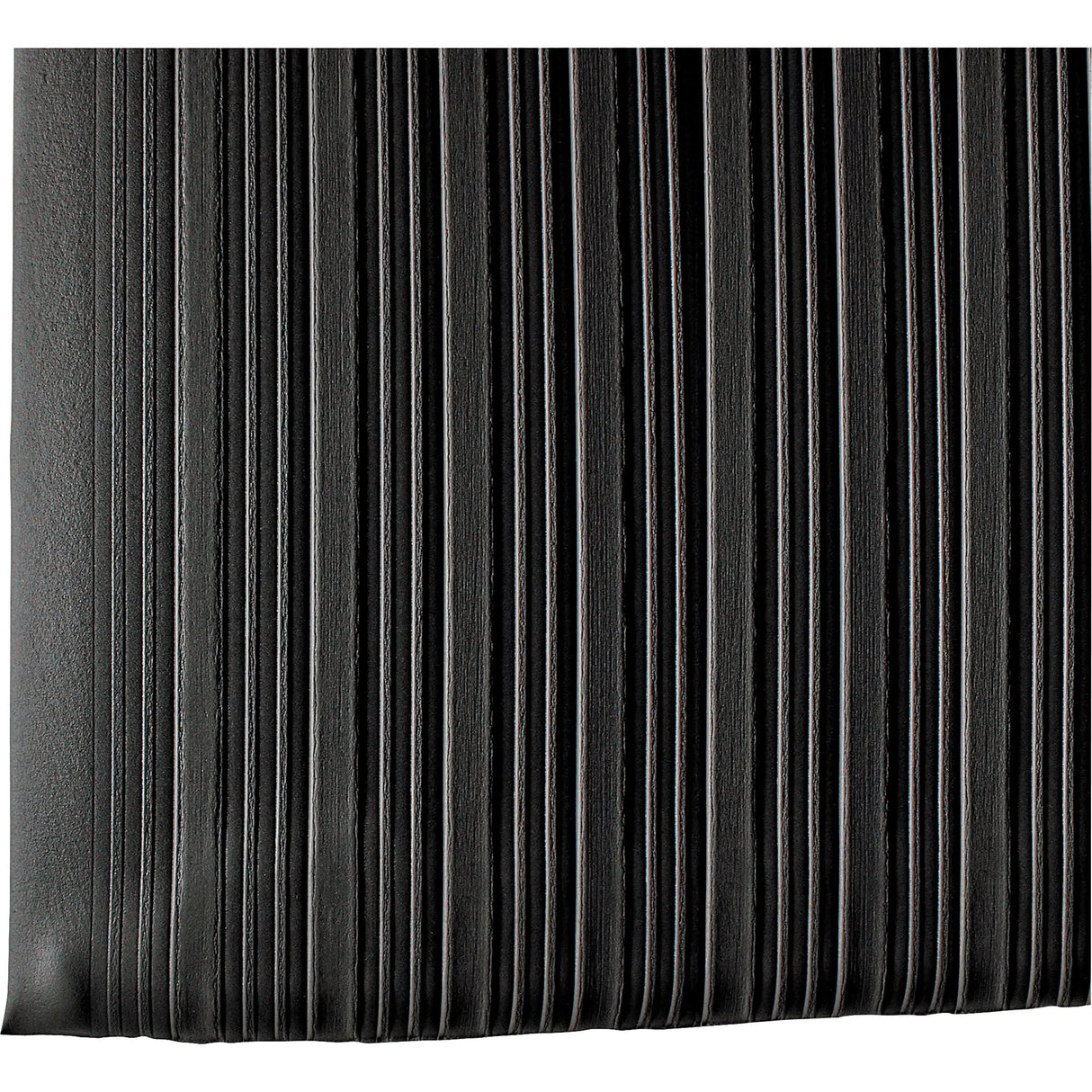 Tuf Sponge No. 451 Mats, Ribbed, 2' x 10' x 3/8", Black/Yellow, PVC Sponge
