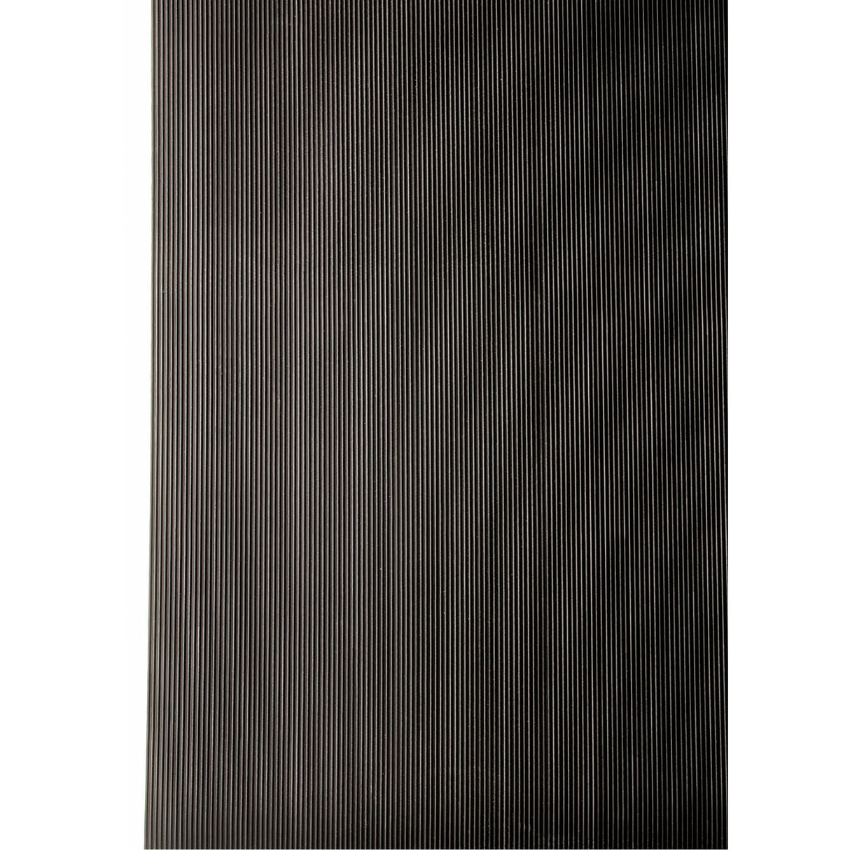 Non-Conductive Corrugated Switchboard No.702 Matting, 3' W x 75' L, 1/4" Thickness, Black, PVC