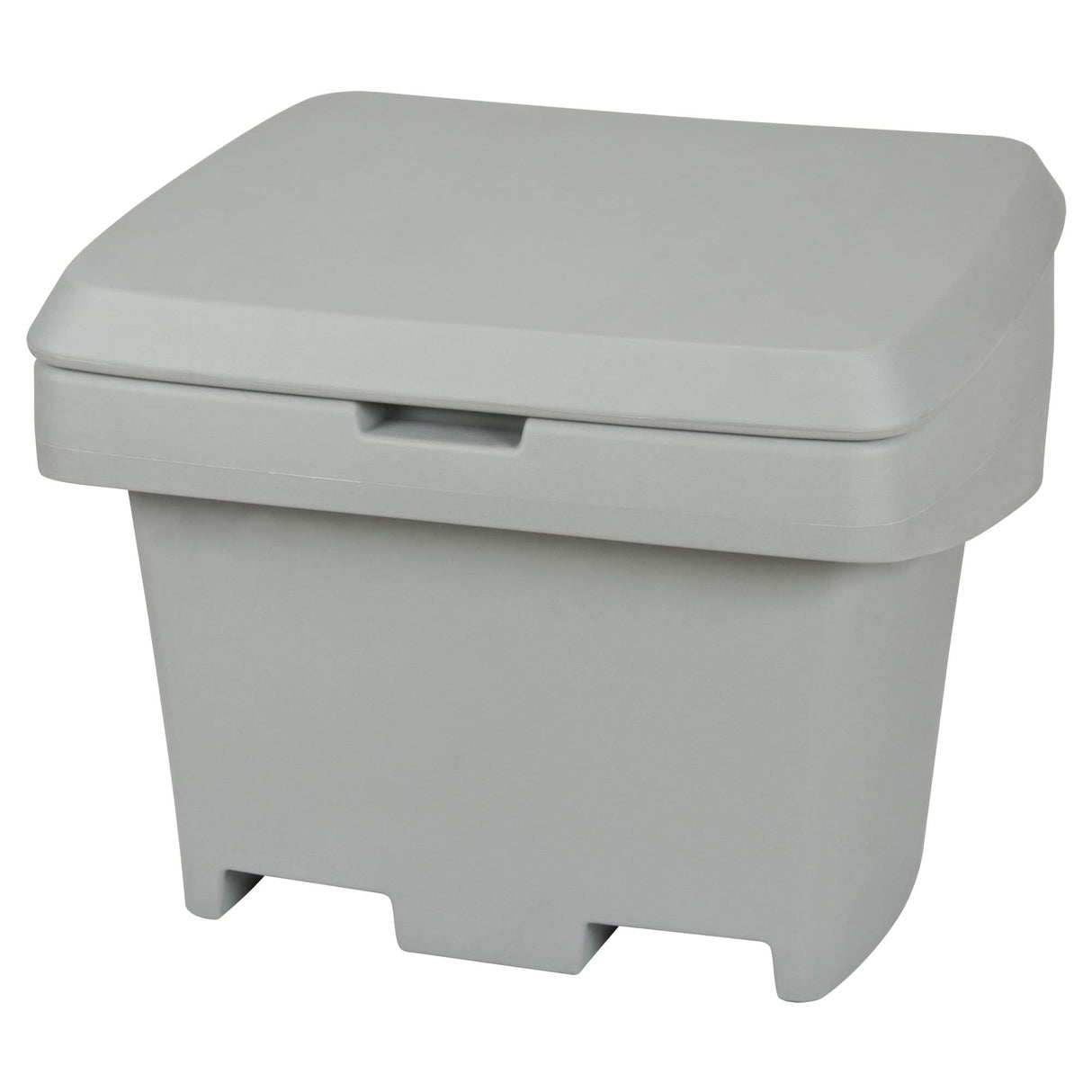 Heavy-Duty Outdoor Salt and Sand Storage Container, 30" x 24" x 24", 5.5 cu. Ft., Grey