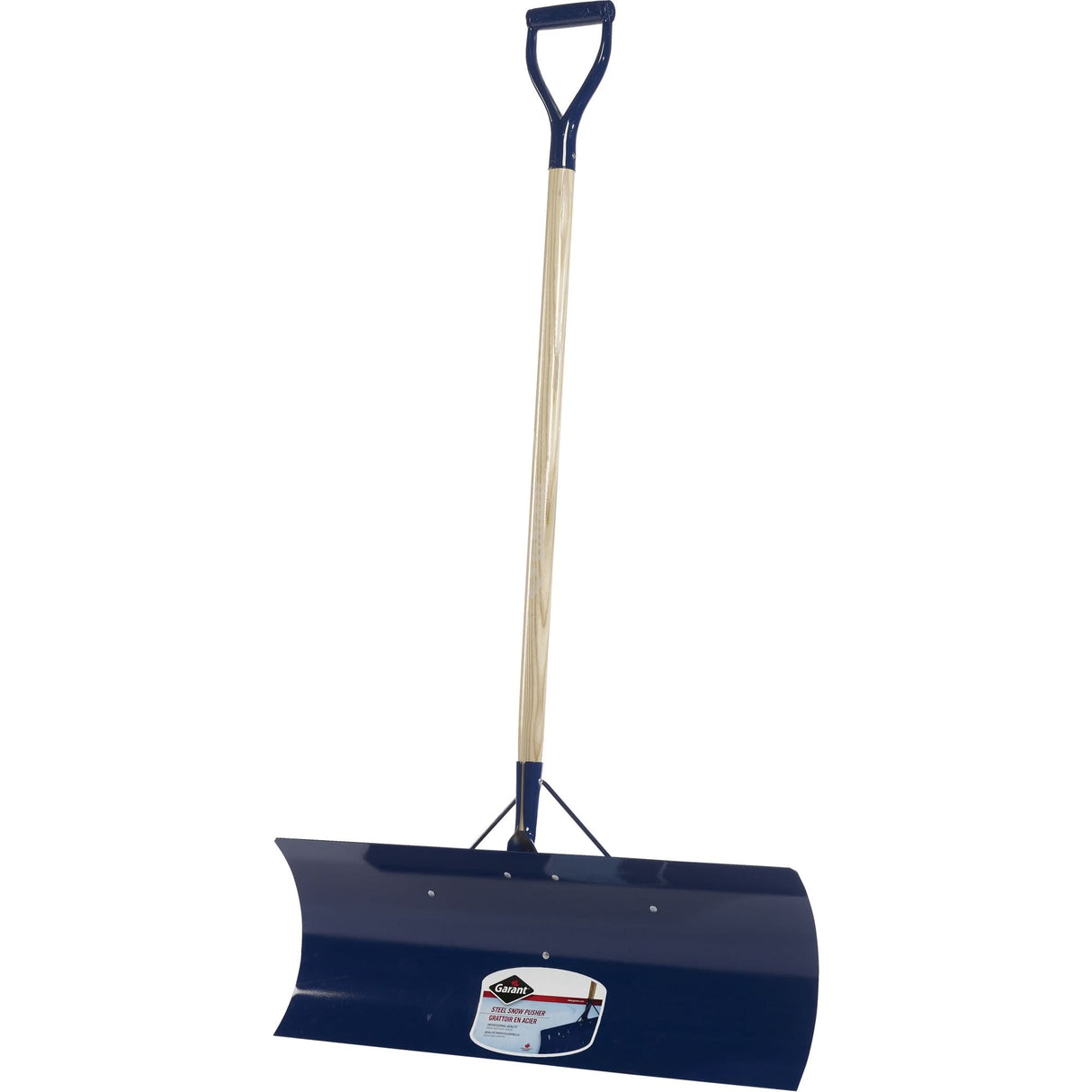 Yukon™ Snow Pusher, Steel Blade, D-Grip Handle, 30" W