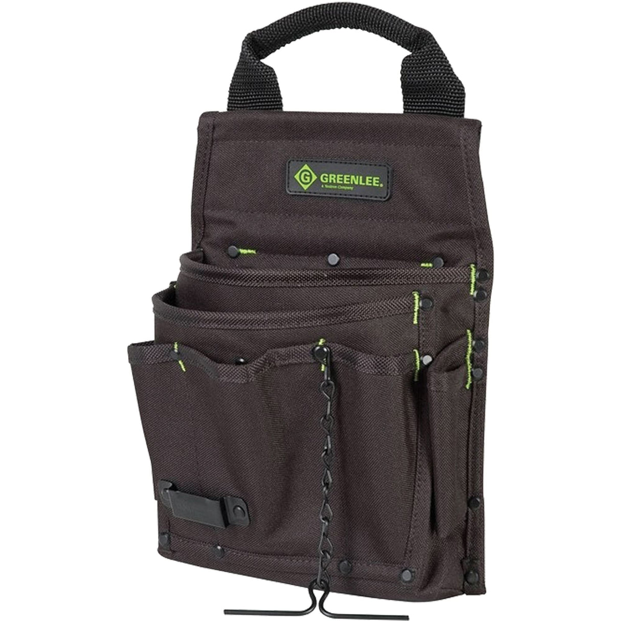 Tool Bag, Nylon, 7 Pockets, Black