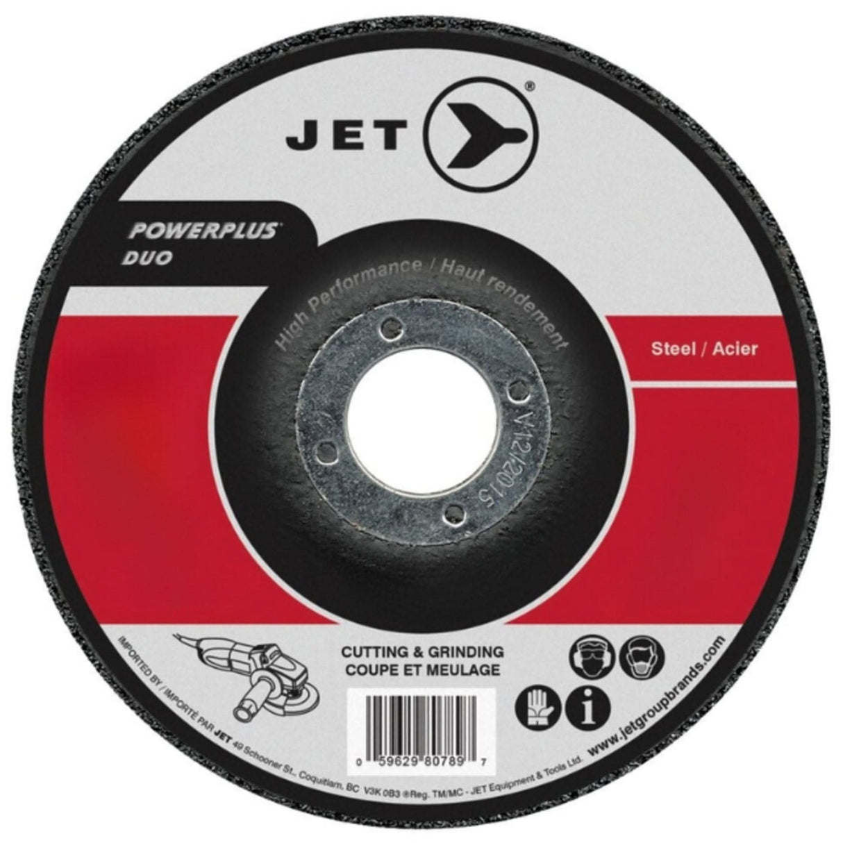 A24R POWERPLUS Grinding Wheel, 9" x 1/4", 7/8" Arbor, Type 27