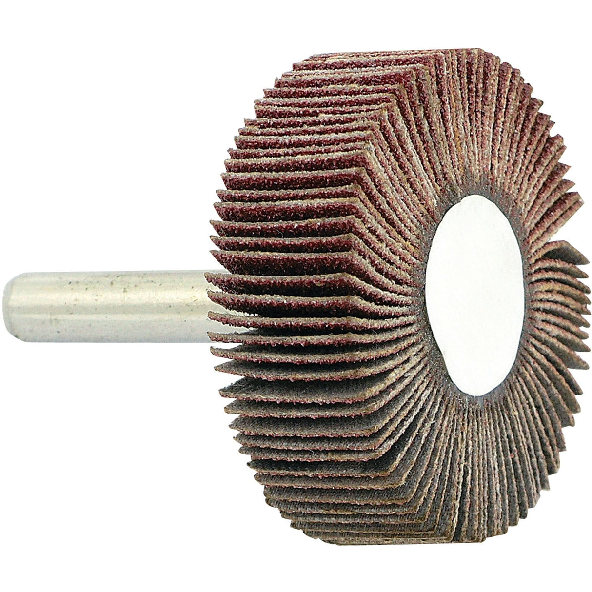 Shaft Mounted Flapwheel, 80 Grit, 1-1/2" x 1/2" x 1/4"
