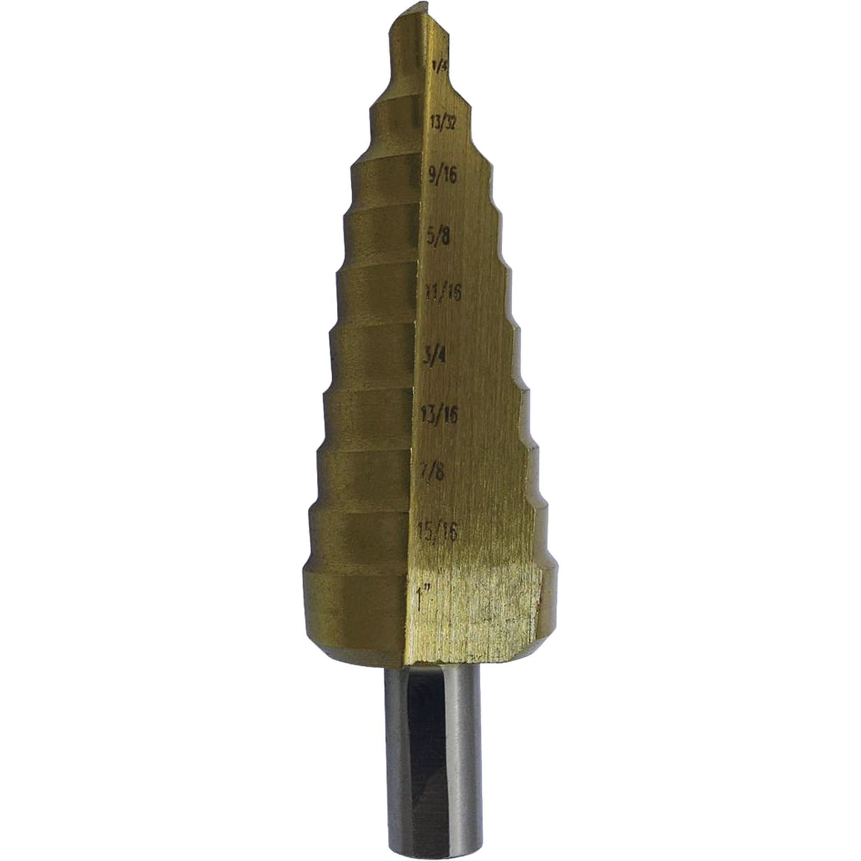 JET-KUT® Super Premium M35 Step Drill, 3/16" - 1/2" , 1/16" Increments, High Speed Steel