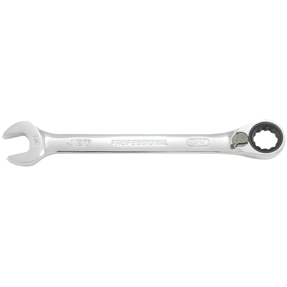 Long Pattern Reversible Ratcheting Combination Wrench, 5/16", Chrome Finish