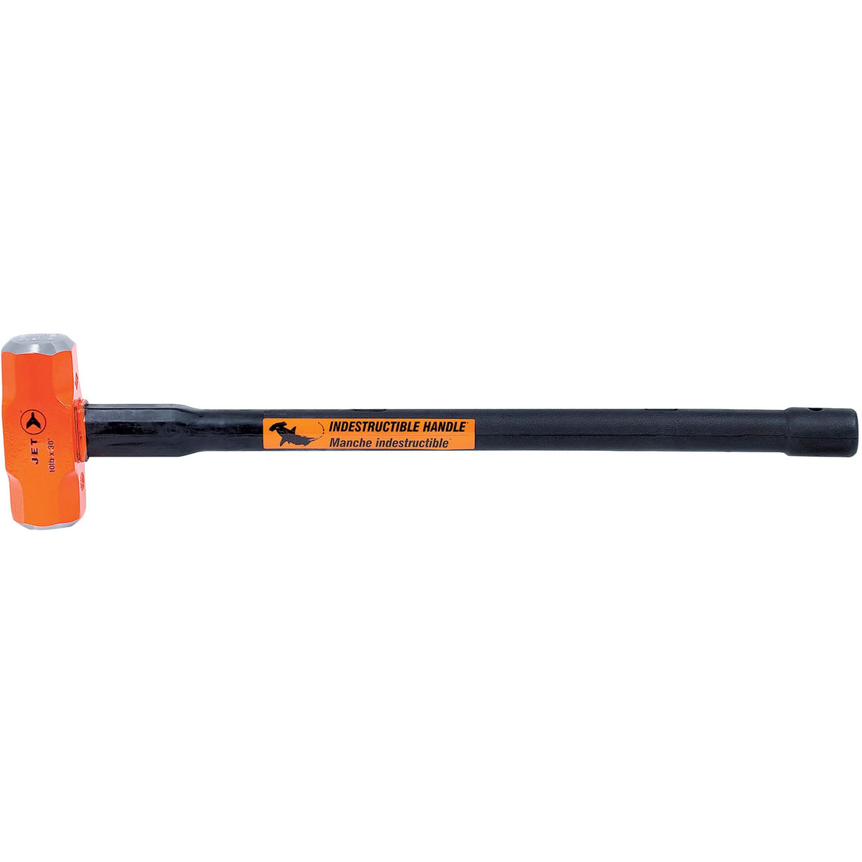 USH-1030 Sledge Hammer with Indestructible Handle, 10 lbs., 30", Solid Steel Handle