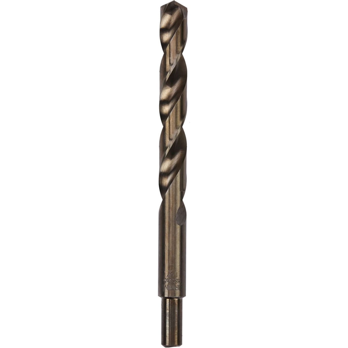 Heavy-Duty Jobber Drill Bit, High Speed Cobalt, 1/2", 6" L, 1-1/2" Flute, 135° Point Angle