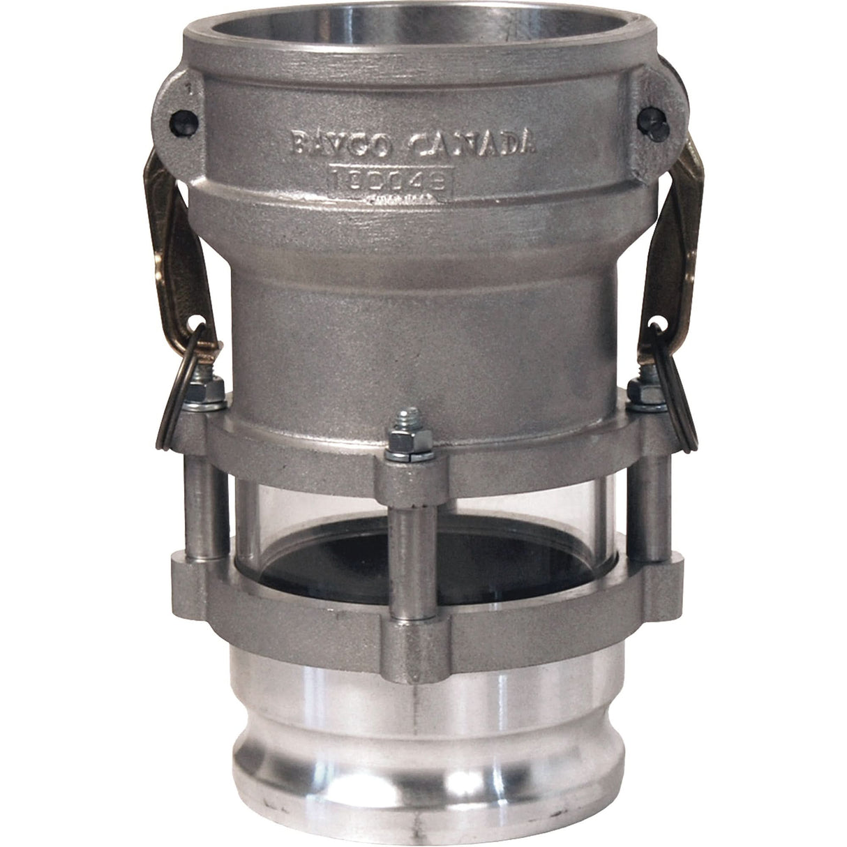 Cam & Groove In-Line Sight Glass Coupler x Adapter