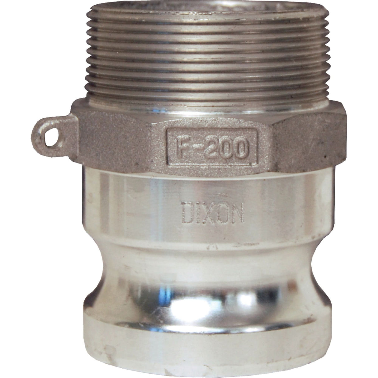 Global Cam & Groove Adapter, Aluminum, Type F, 2", Male NPT, 250 PSI
