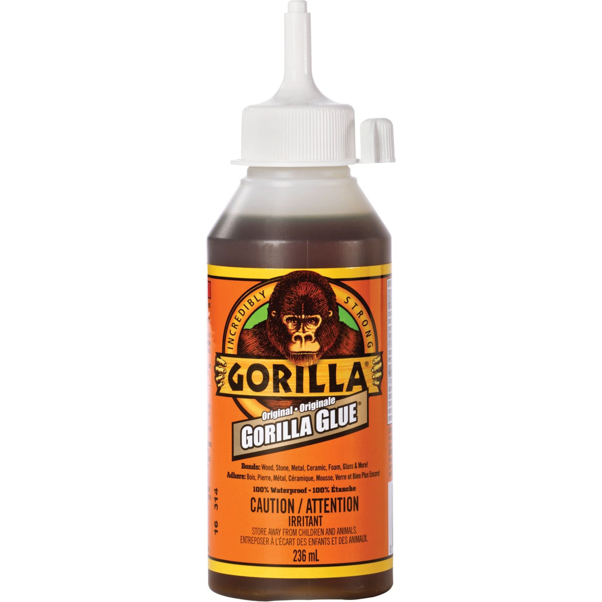 Original Glue, 8 oz., Squeeze Bottle, Tan